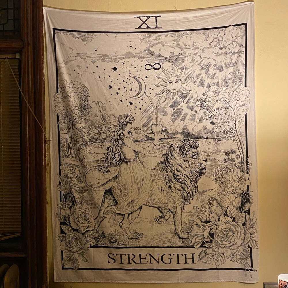 Strength Tarot Card Tapestry